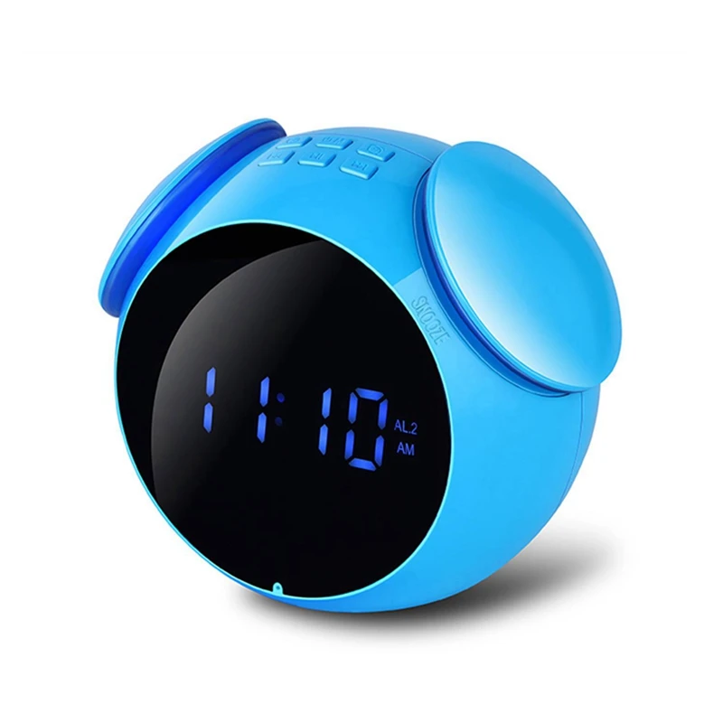 Mini Bluetooth Audio Function Speakers 4.2 Protocol MP3 Cards Mirror Display Alarm Clock FM Radio Wireless Free Alarm Setting