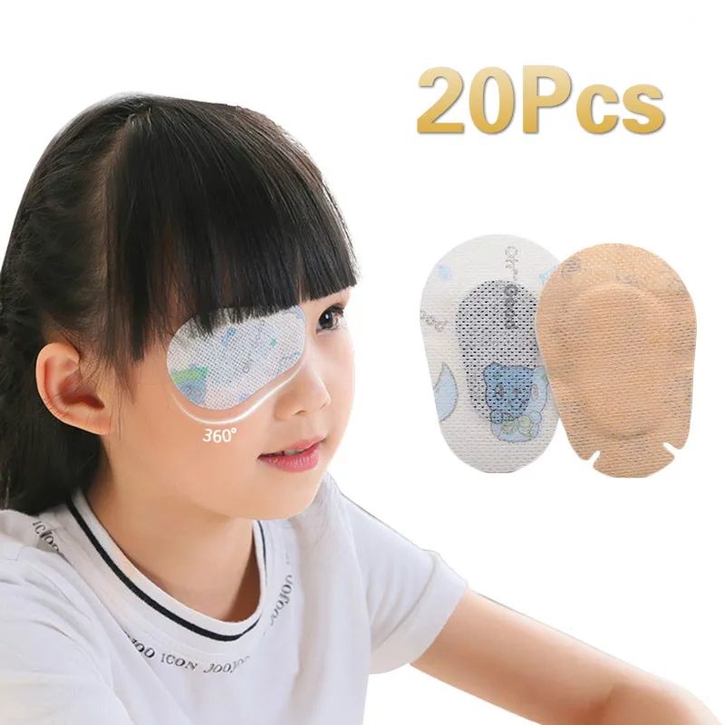 

20Pcs Breathable Eye Pad Band Aid Medical Sterile Adhesive Bandages First Aid Kit Children Kids Eye's Film Dressing