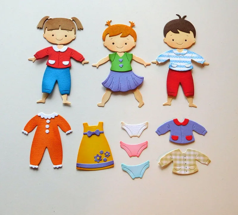 

Metal Boy and girl body Cutting DiesFor DIY Scrapbooking Paper Card Craft Embossing Dies