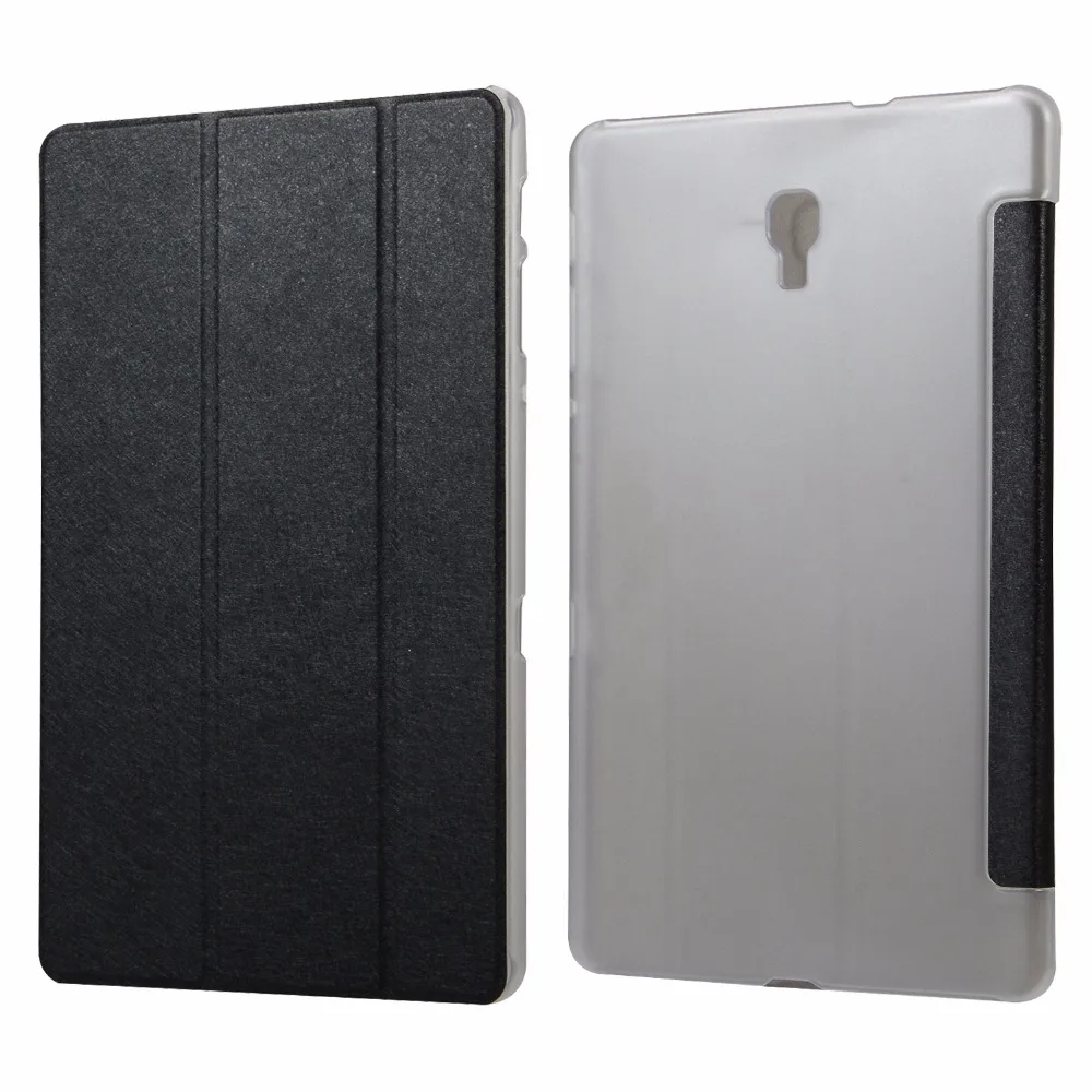 20pcs/lot Silk Three Fold PU+PC wallet leather cover case for Samsung Galaxy Tab A 10.5 2018 SM-T590 T595 T597 flip | Компьютеры и
