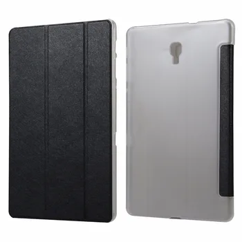 

20pcs/lot Silk Three Fold PU+PC wallet leather cover case for Samsung Galaxy Tab A 10.5 2018 SM-T590 T595 T597 flip cover case