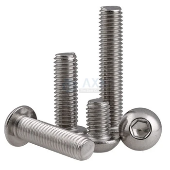 Socket Button Head Screw Axk Stainless Steel 304 Hex Set Round Under 50pcs Lot (10 Pieces/lot) Mushroom Hexagon 10pcs M5 M6 50pcs lot 2556n