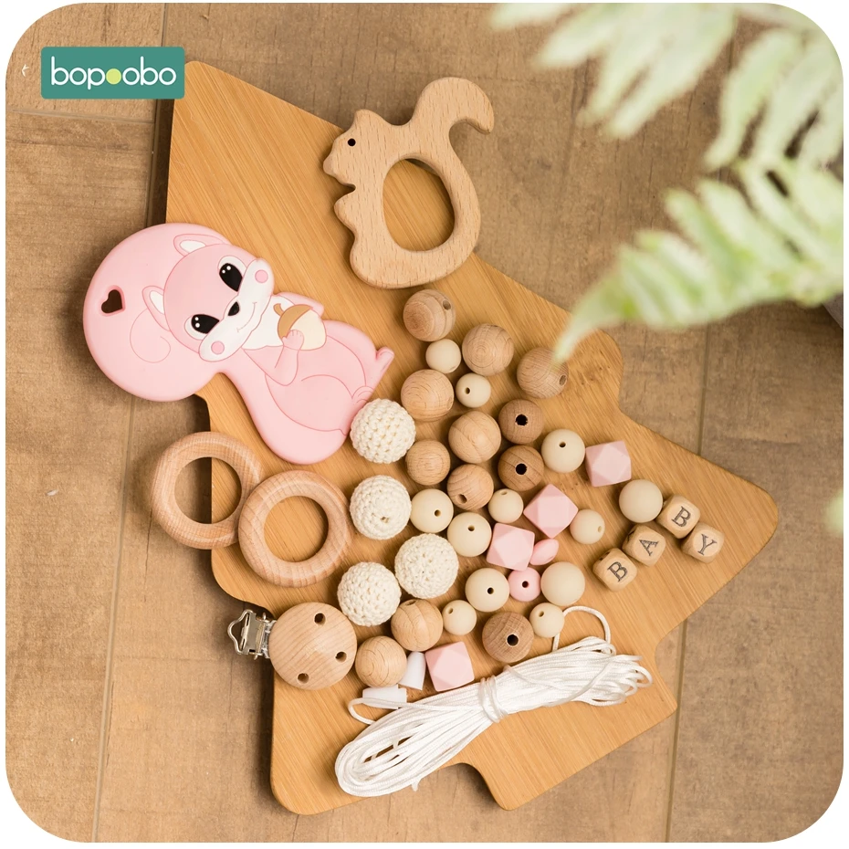 silicone beads baby teething beads