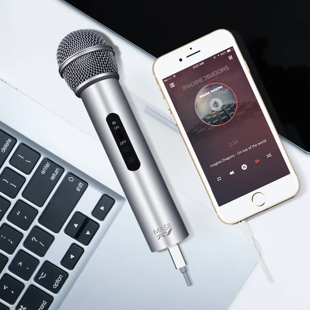 Dyplay цифровой динамический USB микрофон Портативный Ручной динамик Ультра низкий уровень шума для iPhone/iPad/PC/Mac/Windows PC и Android