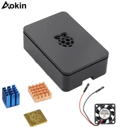 Boîtier pour Raspberry Pi, couvercle de boîtier avec dissipateur thermique en aluminium, ventilateur de refroidissement pour Raspberry Pi 3 modèle B + Plus,PI 3 / 2 