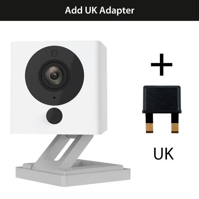 and UK plug Оригинальная смарт-камера Xiaomi Mijia CCTV Xiaofang с цифровым зумом, IP 110 градусов, F2.0, 8X1080 P, wifi, беспроводная камера с управлением, ночное видение - Цветной: and UK plug