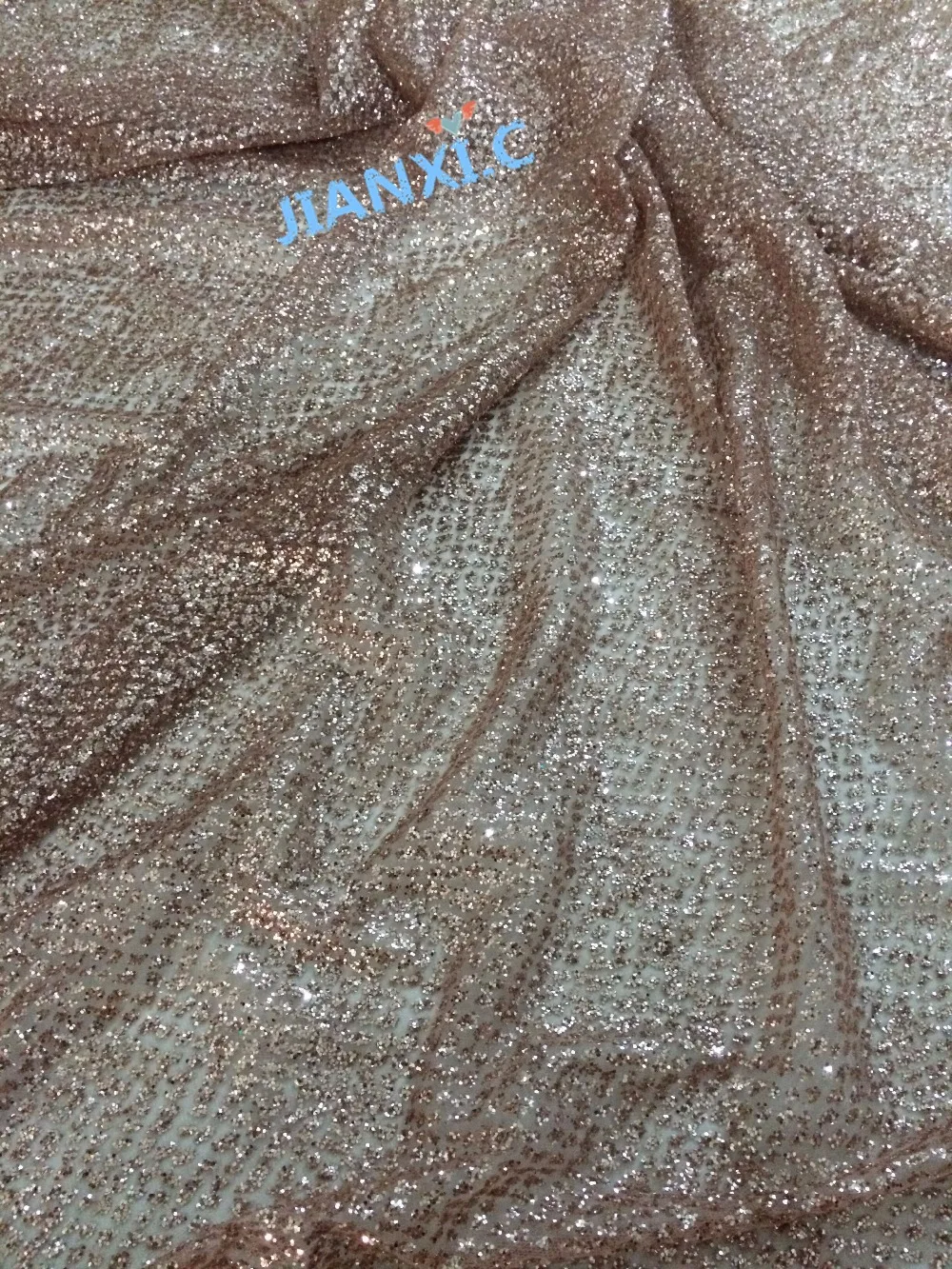 Блестящий французский чистая ткань JIANXI.C-92716 с клееным блеском 5yd/лот проклеенный Блестящий тюль кружевная ткань для вечернего платья
