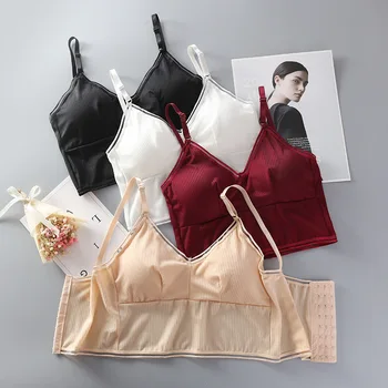 

Women Tube Tops Bandeau Top Seamless Bra Wrap Top Women Sexy Cropped Underwear