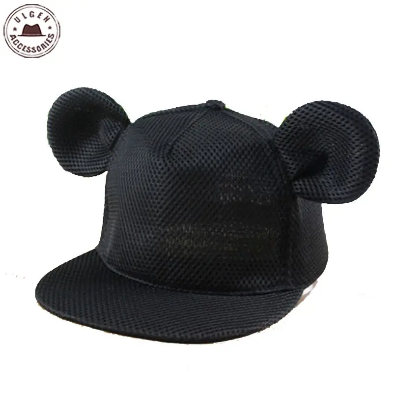 Prix pour Nouveau mignon souris oreille chapeau filles maille d'été chapeau hanche hop Snapback chapeau pour les femmes mignon souris chapeaux mickey Baseball Caps Prix pour Nouveau mignon souris oreille chapeau filles maille d'été chapeau hanche hop Snapback chapeau pour les femmes mignon souris chapeaux mickey Baseball Caps