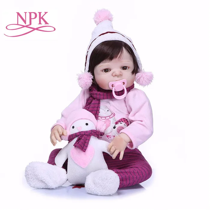 NPK Baby Reborn Doll мальчик живой игрушки для детей милые игрушки для девочек 22 дюймов 55 см мягкий силиконовый корпус Детские куклы подарок на день рождения - Цвет: Type 3