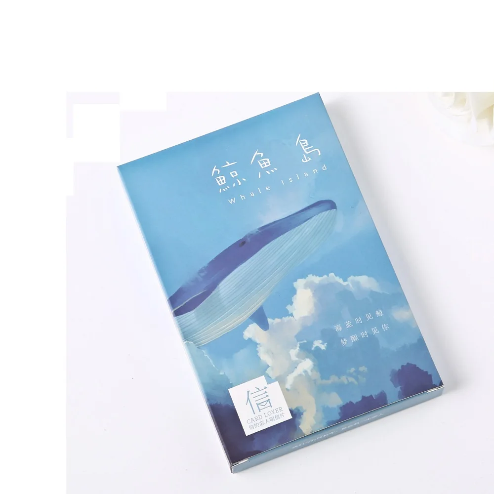 

30 sheets/LOT Whale Island Lovely Cartoon Animals Postcard /Greeting Card/Wish Card/Christmas and New Year gifts