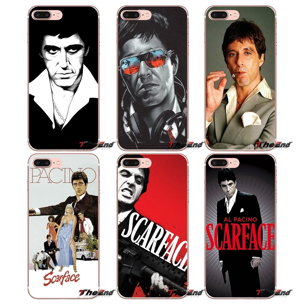 

Transparent Soft Cases Covers scarface For Huawei P Smart Y6 P8 P9 P10 Plus Nova P20 Lite Pro Mini 2017 SLA-L02 SLA-L22 2i