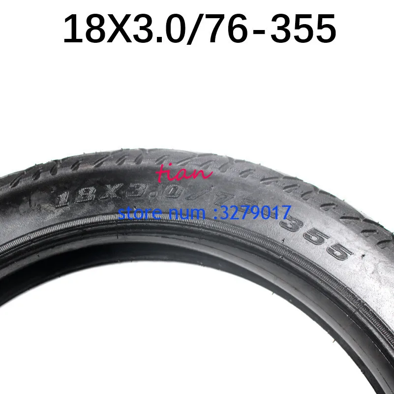 

Good Quality 18 x 3.0 inner and outer tire with a bent Valve fits many gas electric scooters and e-Bike New