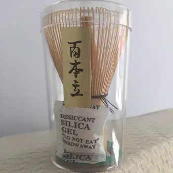 

Free shipping 100 prongs bamboo whisk, macha powder green tea chasen brush tool, Japanese style ceremony tea accessory