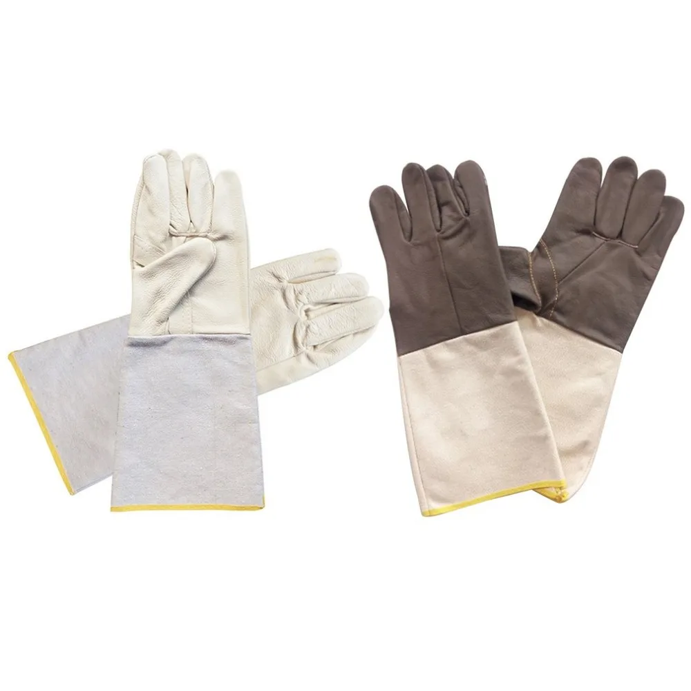 

Cowhide Leather Working Welding Gloves Lengthen Sleeve Safety Hand Protective Work Gloves Wear-resisting Gloves