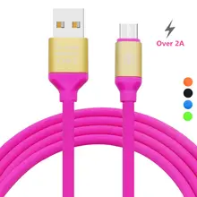 Soft TPE Micro USB Cable Fast Charger Mobile Phone Android USB Cable for Xiaomi For HTC For LG For Samsung Android Phones