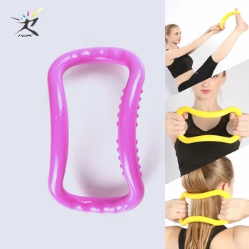 Yoga Circle Stretch Ring Massage Home Women Fitness Equipment Bodybuilding Pilates Ring Exercise Training Workout Accessories multicolor yoga circle fiberglass fiberglass crescent handle magic circle fitness body fitness equipment health massage