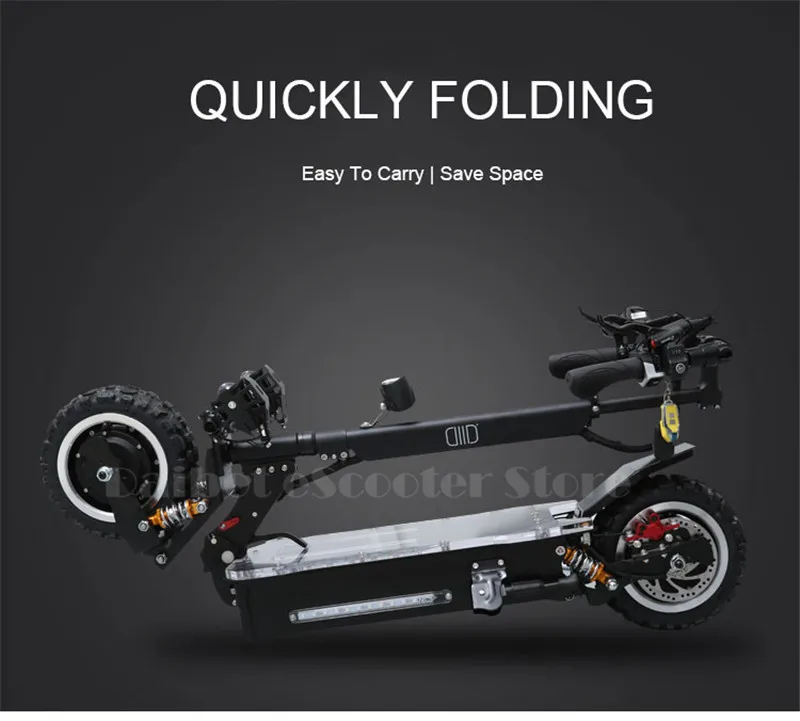 Powerful Off road Electric Skateboard Folding Electric Scooter Adults foldable Electric bike (28)