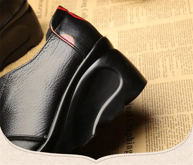CEYANEAO/2019 обувь из натуральной кожи женские удобные на высоком каблуке толстая подошва повседневная обувь клинья E1913