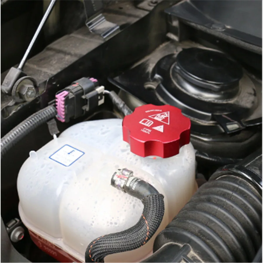 1 шт. подкладке автомобиль, внутренний двигатель бак для воды декоративной отделкой Кепки крышка Стикеры укладки Алюминий для Jeep Cherokee 2014- 2016