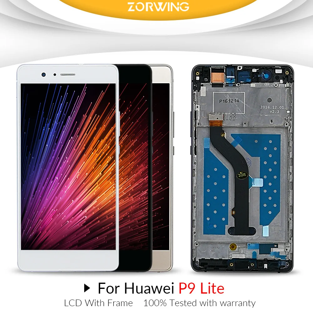 

5.2'' Original IPS LCD For HUAWEI P9 Lite Display Touch Screen for HUAWEI P9 Lite LCD Display Digitizer with Frame VNS L31 L21