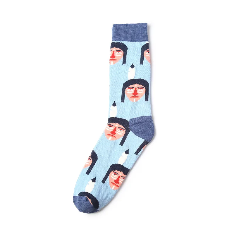 [COSPLACOOL] счастливые Мужские Носки с рисунком мопса/ручки, британский стиль, скейтборд, носки в стиле хип-хоп, Harajuku Sokken, унисекс носки, Hombre