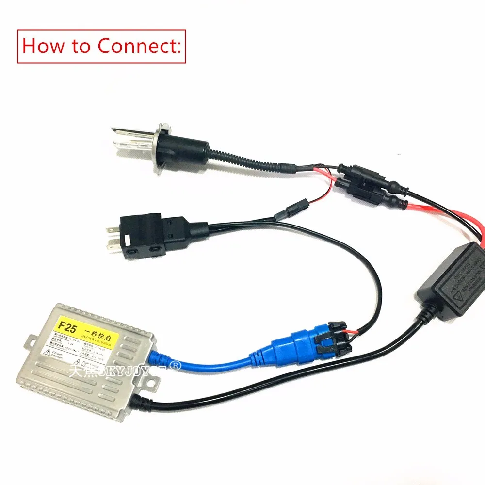 Truck Boat 24V hid kit H4 bixenon H11 hid kit H7 8000K hid H3 6000K 4300K hid xenon driving light van trailer 24V xenon hid 55W (1)