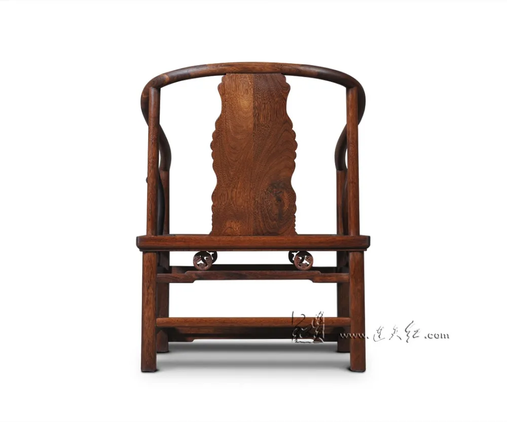 Living Room Rosewood Furniture Chinese Royal Solid Wood Armchair Red Sandalwood Dining Chair Backed Antique Carving Sofa Chaise