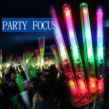 Горячий продавать Многоцветный светильник мигающий Rave палочки светодиодный мигающий стробоскоп палочки концерты вечерние светящиеся 17 88