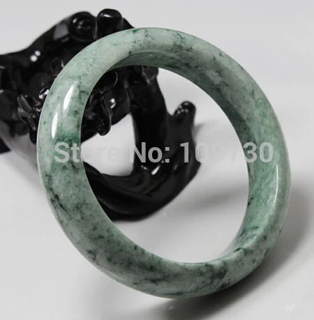 

hot sell13 Beautiful Certified Grade "A" Natural Green Jadeite Jade Gems Bangle Bracelet