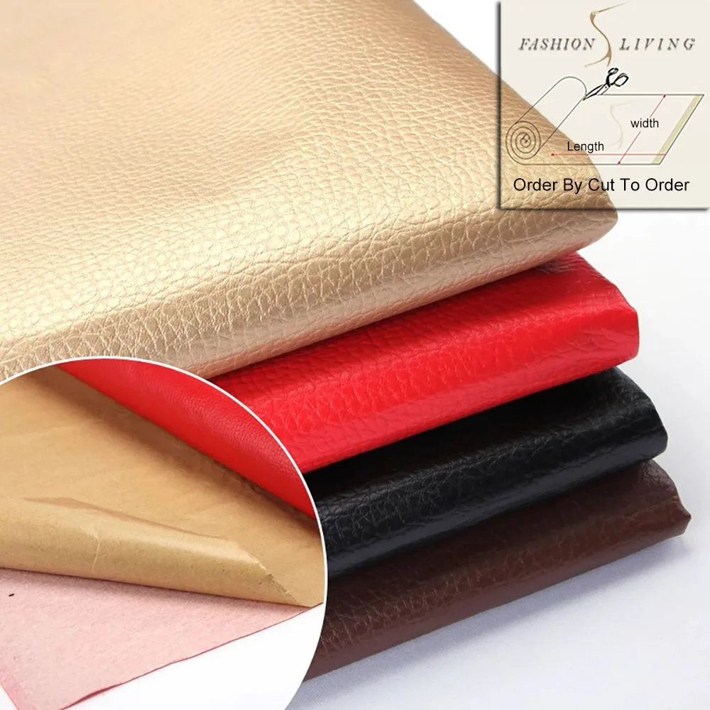 140cm Wide Self Adhesive Faux Leather Multi Purpose Lining Fabric Peel