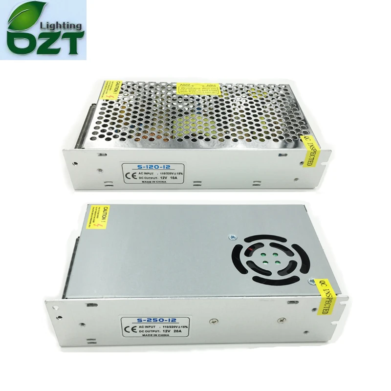 

AC100-240V To DC5V 12V 24V Power Supply Adapter Transformer 5A 6A 8A 10A 15A 20A 30A 40A For LED Strip Led Tape Home Decoration