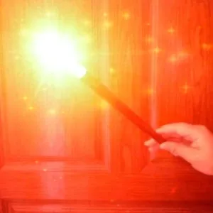 

Super Flash Wand - Red Light - Magic Trick,Fun Close Up,Mentalism,Stage Magic Props,Accessories,Gimmick,Magician Wand