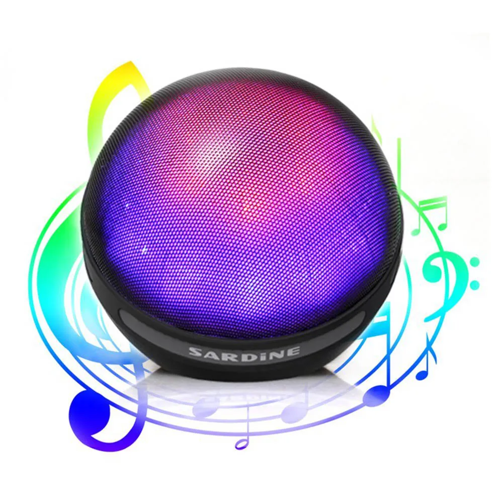 Top Deals Sardine Led Bluetooth Speaker with Led Light Show Supports