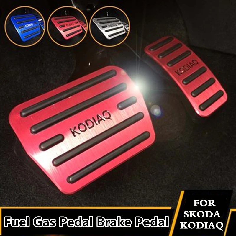 Skup Dla SKODA KODIAQ 2016 2017 2018 samochodów stopu aluminium pedał gazu paliwa pedał hamulca pedał przyspieszenia pokrywa pedały modyfikacji