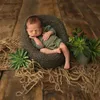 NoEnName-Null fotografía de recién nacido accesorios gruesa capa de arpillera neto yute arpillera manta de fondo ► Foto 3/6