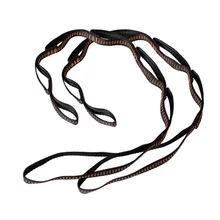 2 шт. 1 м 6 петель Регулируемый гамак ремень 300 кг сверхмощный альпинистская веревка для йоги ремень с удлинением