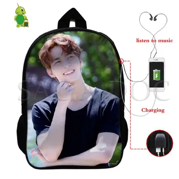 

Korean VIXX Multifunction School Backpack Idol Ravi Hongbin Printed USB Charge Laptop Backpack for Teenage Boys Girls Travel Bag