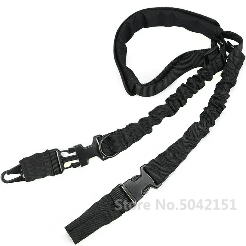 

Tactical Airsoft Dual Two 2 Points Gun rope double-point task rope multi-function backband Adjustable Shoulder Rifle Gun Sling