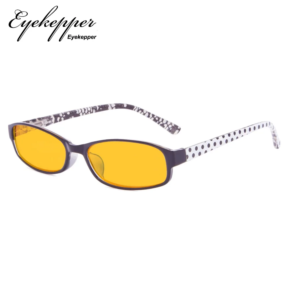 XCG908P Eyekepper Polka Dots Patterned Temples Reading Glasses with 80