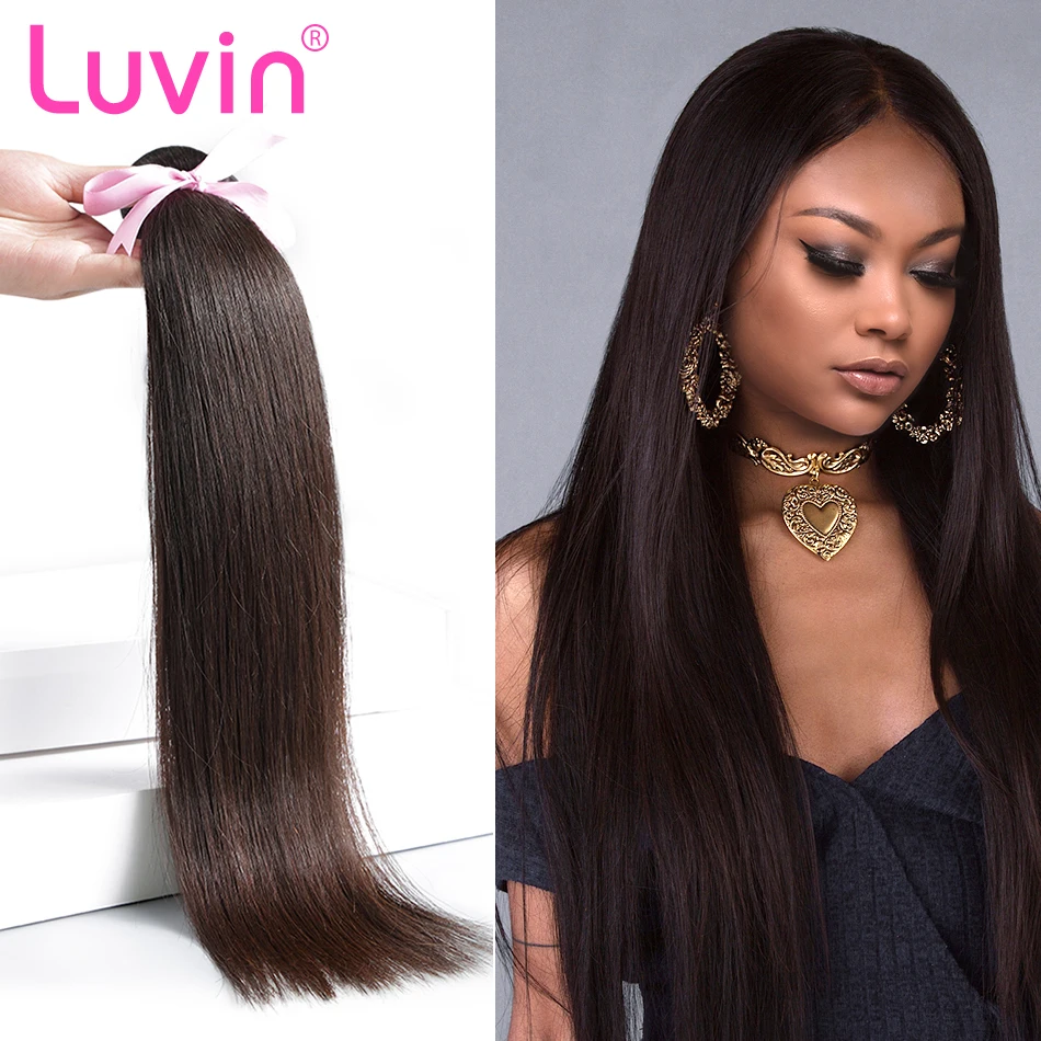 Luvin Brazilian Hair Weave Bundles Straight 100% Human ...