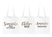 Bridesmaid Totes And Get Free Shipping On Aliexpress Parartdiy Bride Bridesmaid Maid Honor Wedding Party Favors