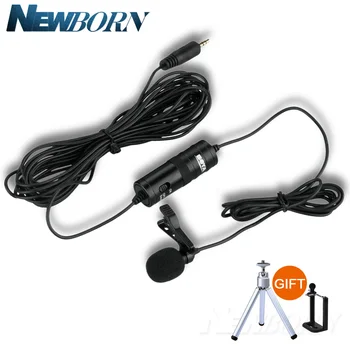 

BOYA BY-M1 Label Lavalier Microphone 6M Boya 3.5mm Condenser Mic for Smartphones Dslr/Recorder/Camcorders