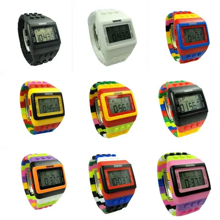 

Top Fashion Watches Elegant Brand SHHORS Multi-Function Green LED Sport Watch with Silicon Watchband Hour oem Lover gife relojes