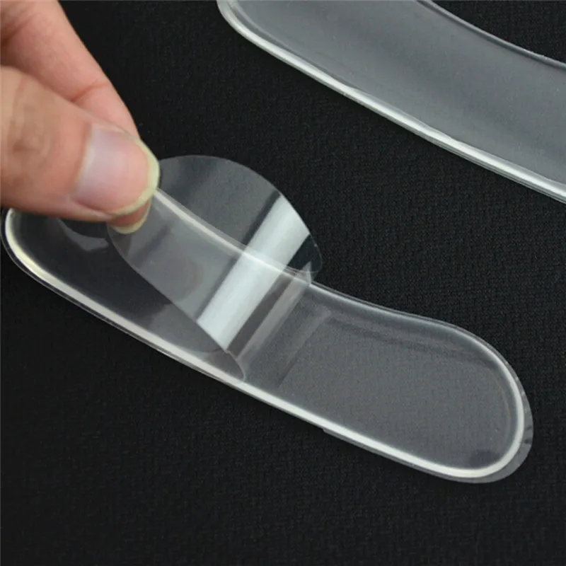 6pcs=3Pairs Silicone Insoles For Shoes Anti Slip Gel Pads Heel Rubbing Cushion