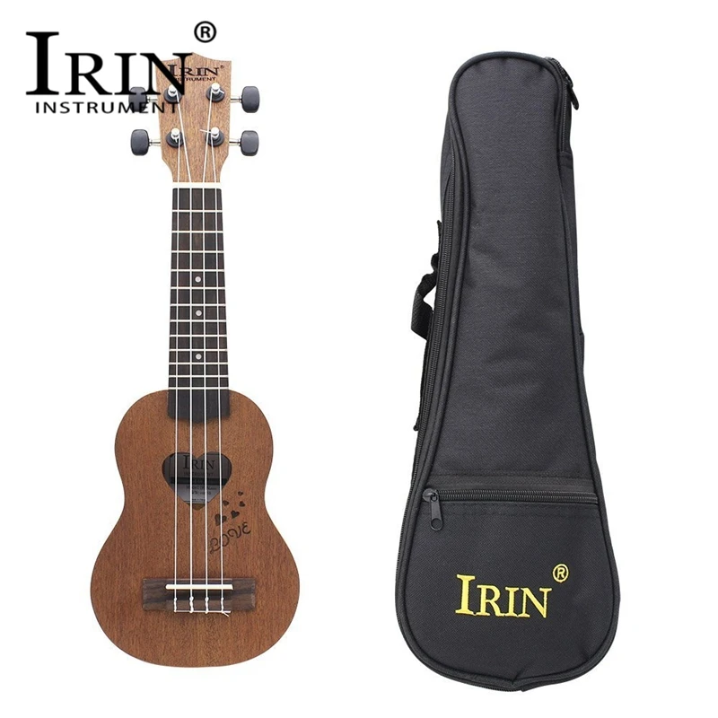 

IRIN 17" Mini Ukulele Set Acoustic 4 Strings Ukelele Sapele Body Stringed Instrument With Gig Bag For Beginner Student