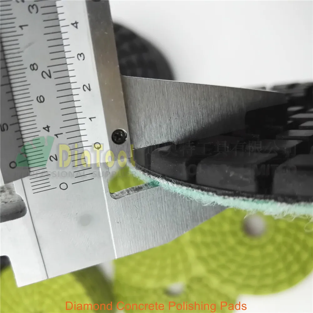 9pcs #100 4" Resin bond diamond concrete floor polishing pads, concrete floor renew reparing pads Diameter 100MM