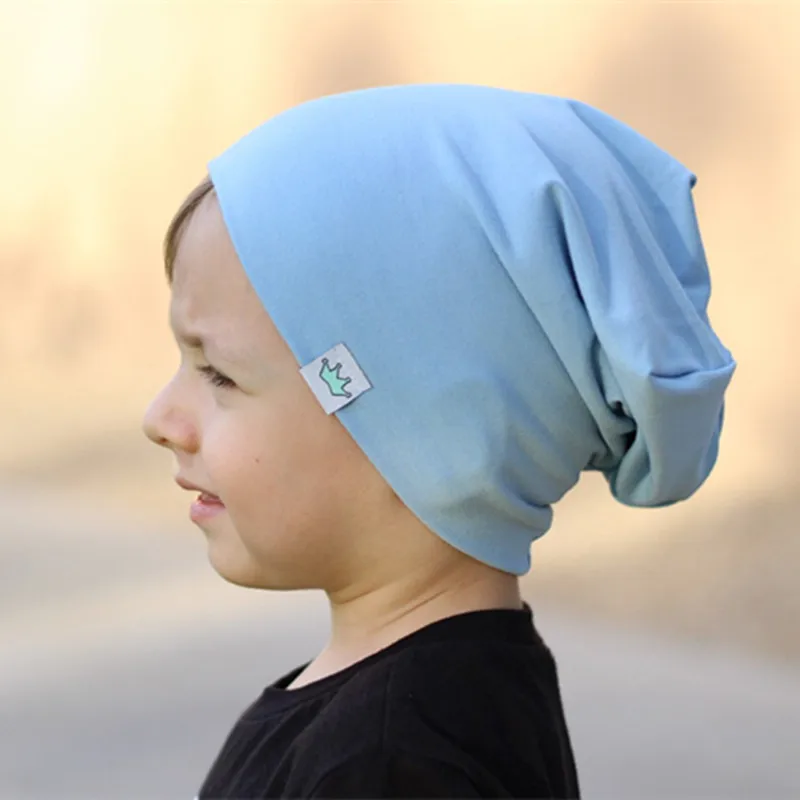 

New 14 colors infant baby Spring winter hat Solid Color Crown hat Cap for children Baby Girls Boys beanies photography props