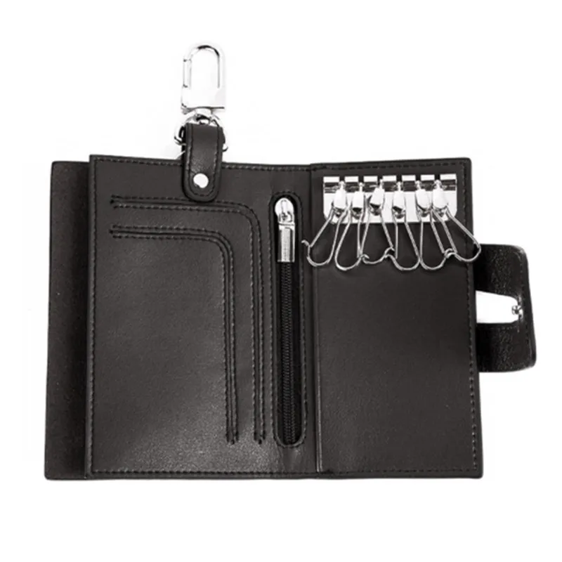 BYCOBECY кожаный бумажник ключа Для мужчин брелок Hasp ключ сумка Key Holder ключница