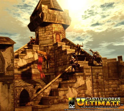 Супер шедевр Castleworks Ultimate замок Бумажная модель|Картонные конструкторы| |